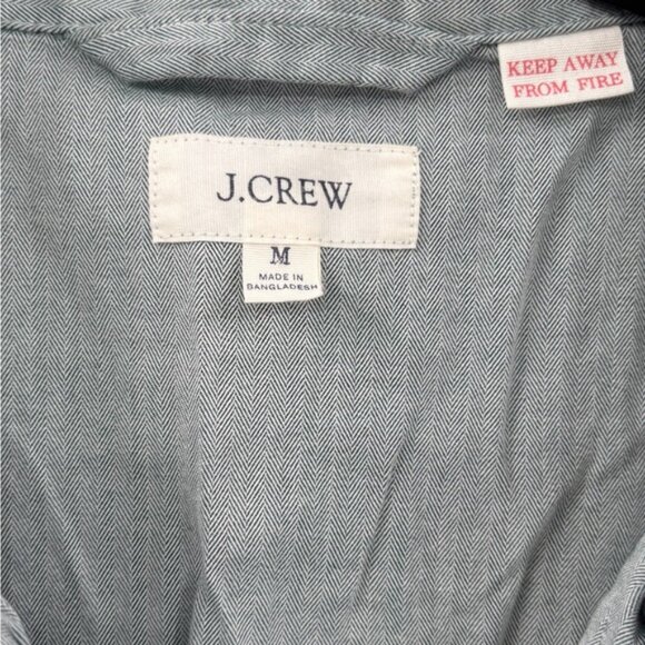 J.Crew Pajama set in cotton herringbone - Picture 4 of 8